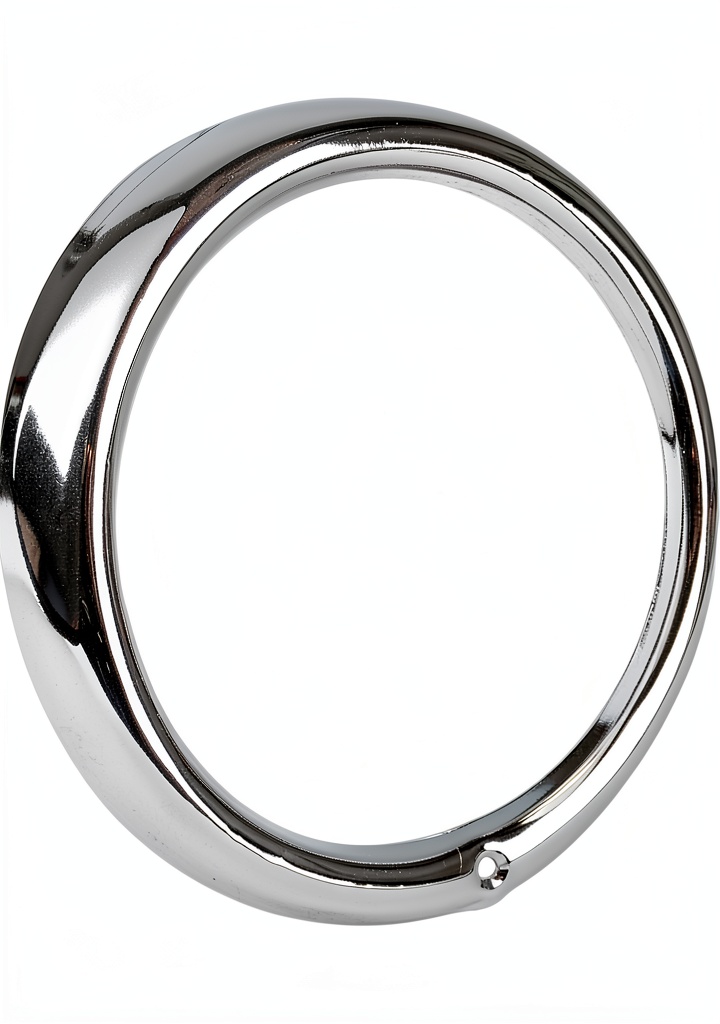 EMPI headlight retainer ring installed on a vintage VW bus