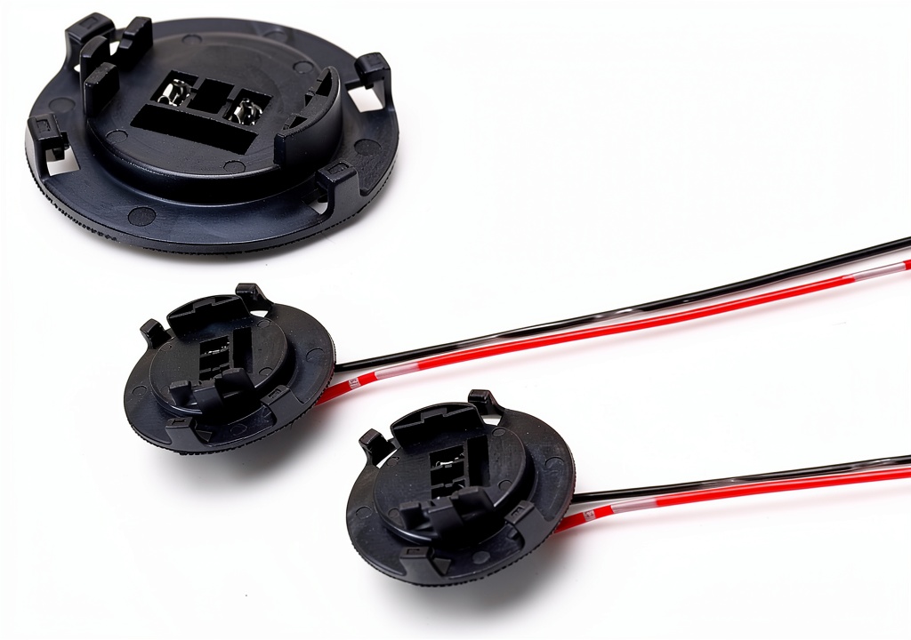 Installing iJDMTOY headlight socket adapter in a Hyundai Tucson front lamp assembly