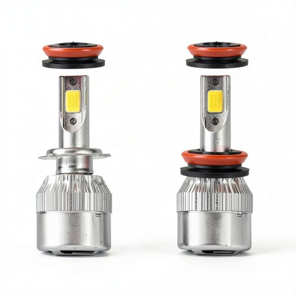 H11 LED Headlight Adapter X AUTOHAUX Retainer for Halogen Lamps-1