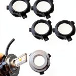 LED Headlight Base H7 Bulb Holder by Zufoty High Temp Plastic 4 Pack-0