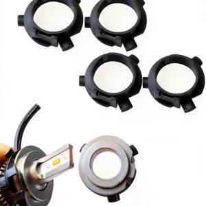 LED Headlight Base H7 Bulb Holder by Zufoty High Temp Plastic 4 Pack-0