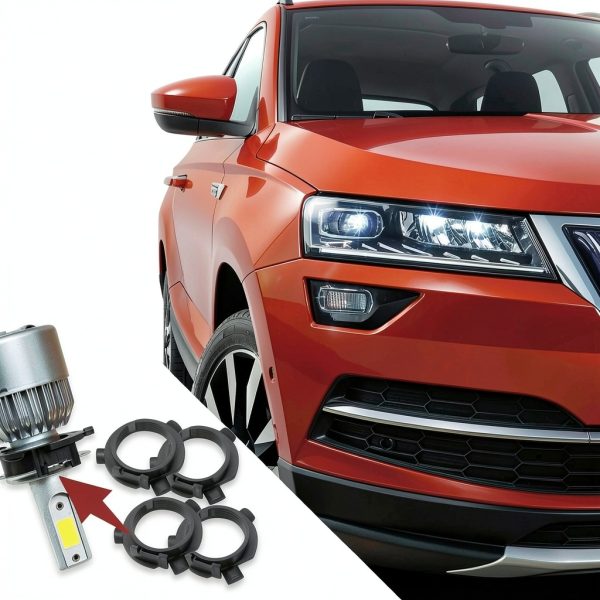 LED Headlight Base H7 Bulb Holder by Zufoty High Temp Plastic 4 Pack-6