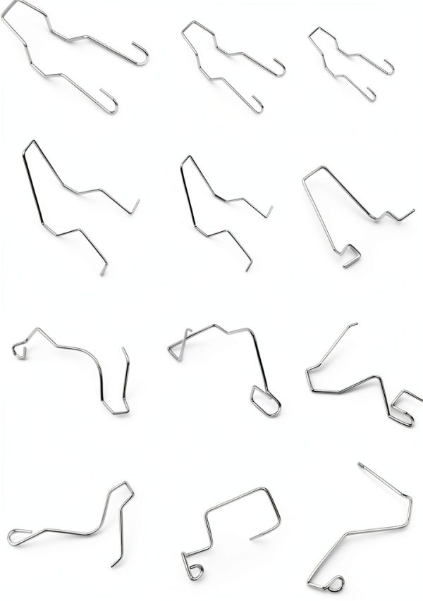 TEANTECH Headlight Bulb Retaining Spring Clip Kit 12pcs Silver-0
