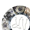 TEANTECH Headlight Bulb Retaining Spring Clip Kit 12pcs Silver-2
