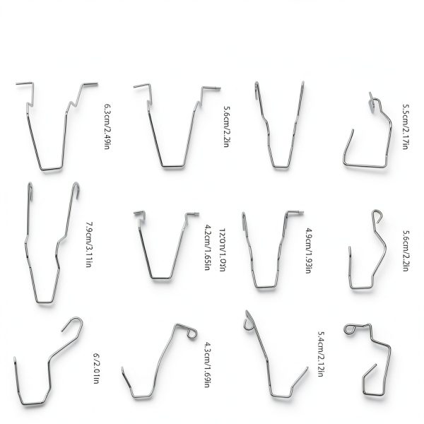 TEANTECH Headlight Bulb Retaining Spring Clip Kit 12pcs Silver-4