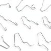 SSNNUU Headlight Spring Retainer Clip Durable Steel Mount for Bulbs-0