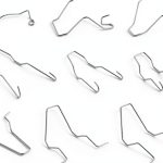SSNNUU Headlight Spring Retainer Clip Durable Steel Mount for Bulbs-0