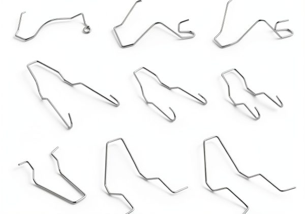 SSNNUU Headlight Spring Retainer Clip Durable Steel Mount for Bulbs-0