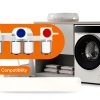 DC97-15459Q Washer Water Inlet Valve, Compatible with Samsung Washing Machine Parts, Repair Washer Water Leakage, Loud voice, does not Fill with Water, Replace WA51A5505AC/US-00 WA52A WA54A WA55A-5