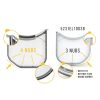 PartsBroz Dryer Lint Filter Screen for 796.81182310 Gray Plastic-2