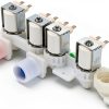 DC97-15459Q Washer Water Inlet Valve, Compatible with Samsung Washing Machine Parts, Repair Washer Water Leakage, Loud voice, does not Fill with Water, Replace WA51A5505AC/US-00 WA52A WA54A WA55A-0
