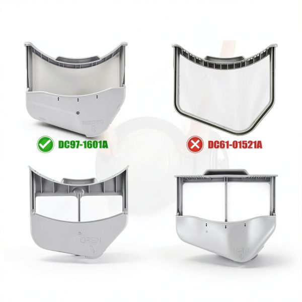 DC97-16013A Dryer Lint Screen Filter with DC61-02610A Lint Filter Cover, Dryer Lint Filter Assembly Replacement Parts AP4559595 DC97-16013B EAP4221239 PS4221239-2