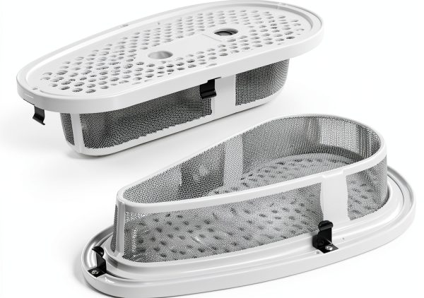 Dryer Lint Filter by UPTTHOW W10828351 White Screen with Cover-1