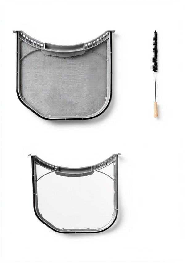 ADQ56656401 Dryer Lint Filter Upgraded Stainless Steel Mesh Screen for LG ADQ566564 and Ken-more Elite Dryer Lint Screen Replacement with Clothes Dryer Lint Vent Trap Cleaner Brush Part #PS3531962-3